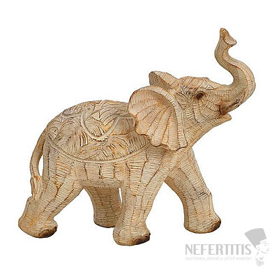 Elephant statue polyresin 18 cm
