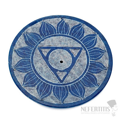 Talc stand for incense sticks Throat chakra