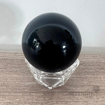 Obsidianschwarze Himmelsaugenkugel Mexiko 9