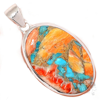 Spiny oyster lastura přívěsek stříbro Ag 925 P1107