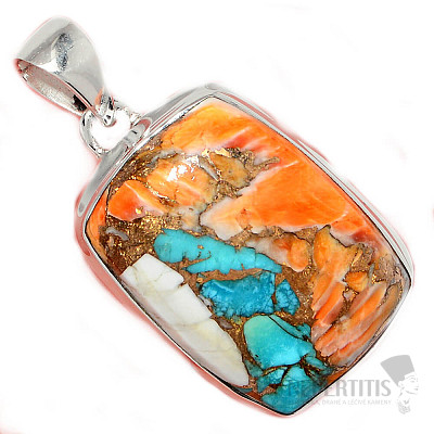 Spiny oyster conch pendant silver Ag 925 P812