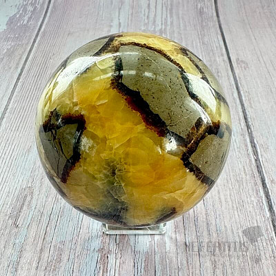 Septaria polished ball Madagascar 38