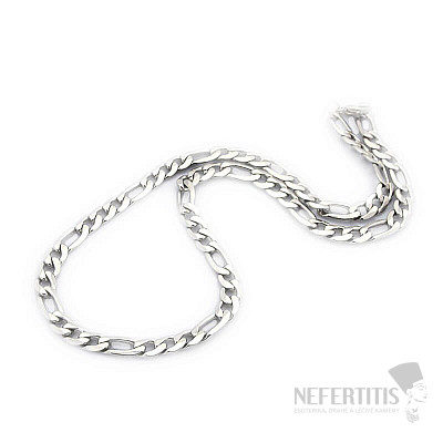 Figaro style stainless steel chain 54 cm