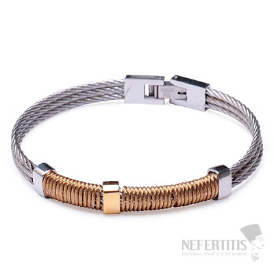 Uhrenarmband aus Edelstahl in den Farben Gold und Silber