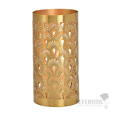Metal candlestick Fan-shaped pattern for tea and votive candles