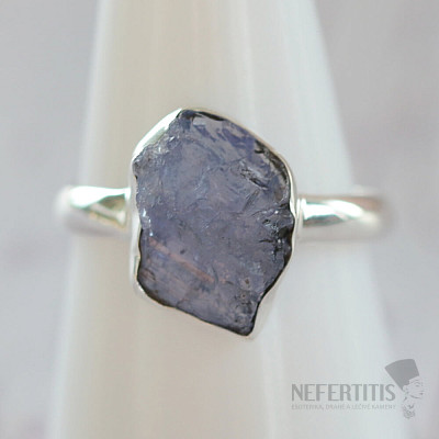 Tanzanite raw ring silver Ag 925 LOT389