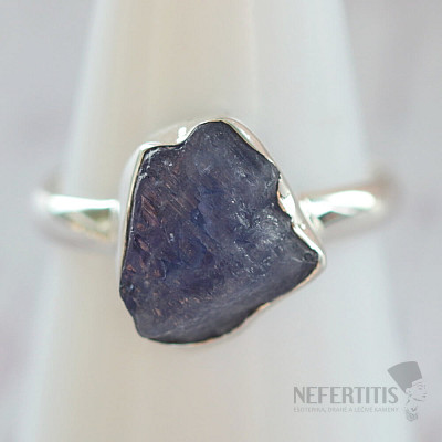 Tanzanite raw ring silver Ag 925 LOT392