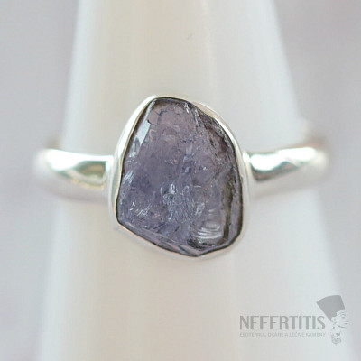 Tanzanite raw ring silver Ag 925 LOT395