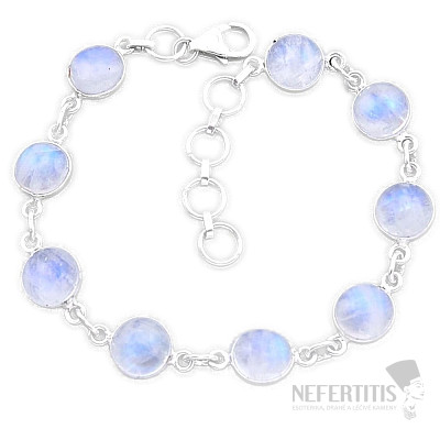 Mondstein-Regenbogenarmband Silber Ag 925 41298
