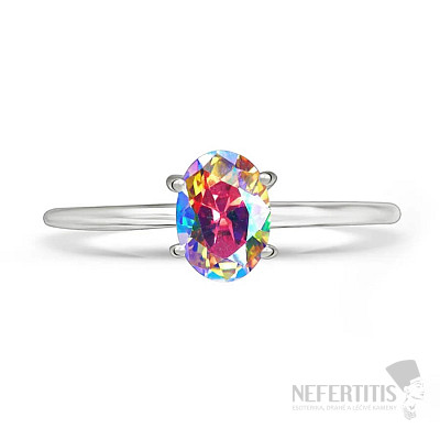 Stříbrný prsten s topazem MYSTIC MERCURY RBC-305-MMT
