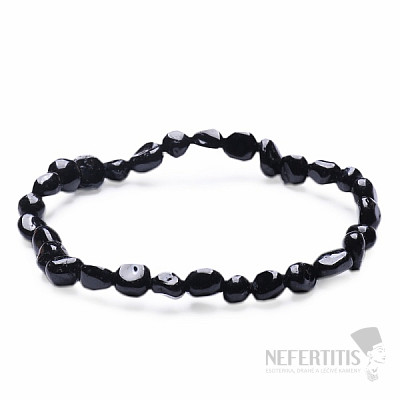 Tourmaline skoryl bracelet made of oval stones
