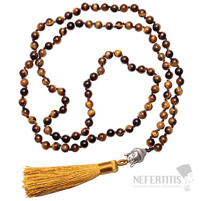Tiger eye necklace with tassel