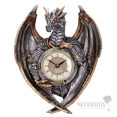 Mechanische Drachenfigur und Uhr