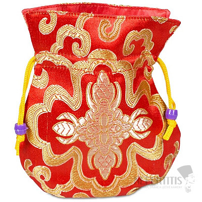 Red brocade bag