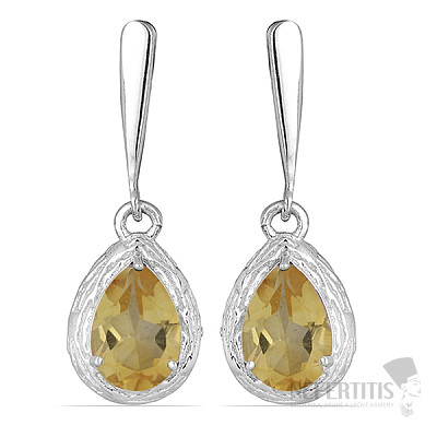 Silver earrings with cut nanozultanities Ag 925 09813 ZUL