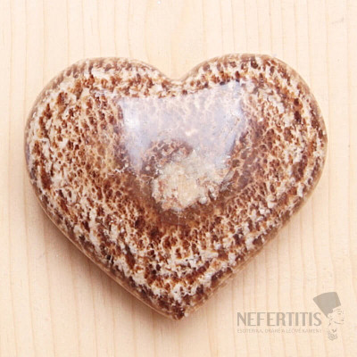 Aragonite brown Peru heart AS 2