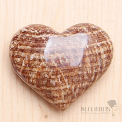 Aragonite brown Peru heart AS 3