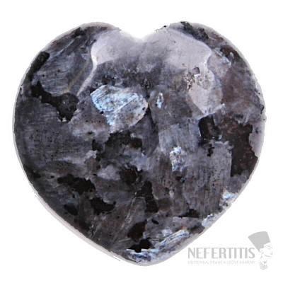 Larvikite Black Moonstone LS Heart