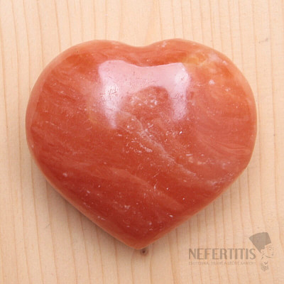 Selenite orange Madagascar heart SES 1