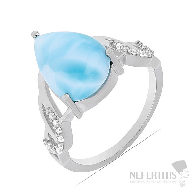 Larimar prsten stříbro  Ag 925 VR049758