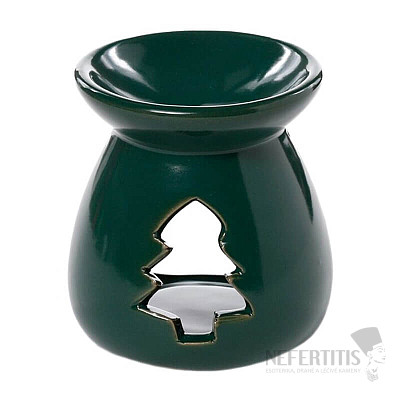 Keramik-Duftlampe, Weihnachtsbaumgrün