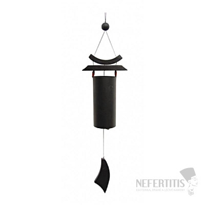 Windspiel  Metall schwarz Zen 58 cm