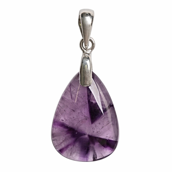 Ametyst trapiche přívěsek stříbro Ag 925 č. 1 - 2,4 cm, 4,3 g