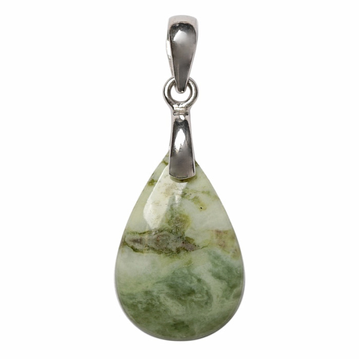 Serpentin přívěsek stříbro Ag 925 č. 1 - 2,5 cm, 4,6 g