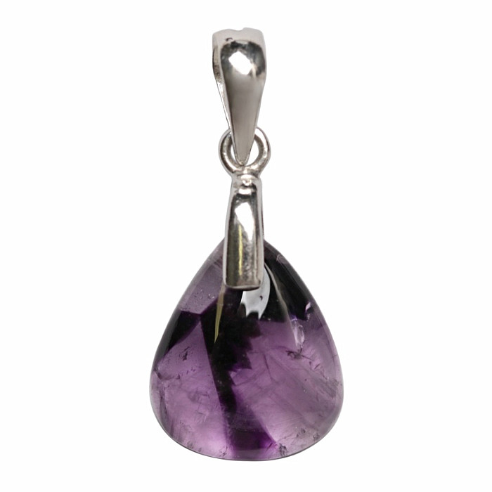 Ametyst trapiche přívěsek stříbro Ag 925 č. 10 - 1,7 cm, 3,3 g