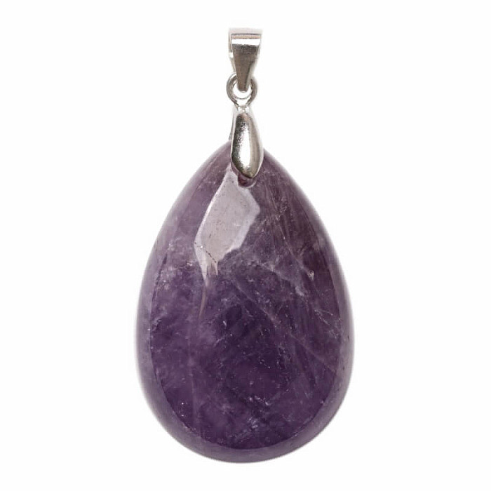 Ametyst přívěsek stříbro Ag 925 č. 10 - 3 cm, 7,4 g