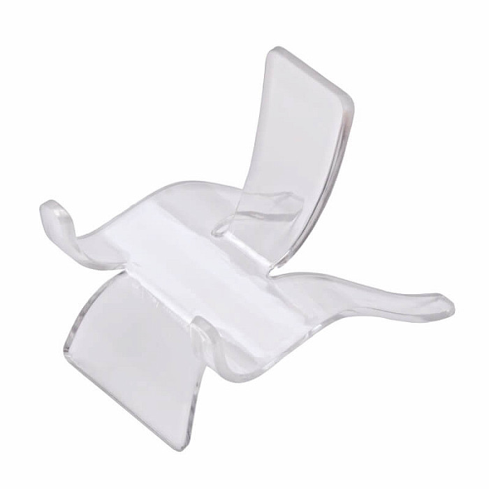 Stojánek plastový pro plátky minerálů 5 cm - 4 x 5,7 x 5 cm