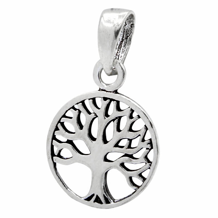 00291 Stříbrný přívěsek STROM ŽIVOTA 11 mm - 11 mm, 0,55 g