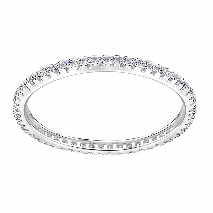 3714 Stříbrný prsten se zirkony ROUND ETERNITY - 54 mm (US 7), 0,75 g