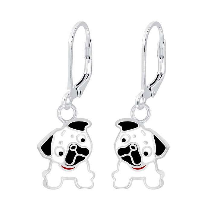 Stříbrné náušnice Buldoci - 6 x 8 mm, 0,98 g
