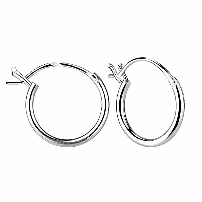 Levně 11265 Stříbrné 12 mm KRUHY - 1,2 cm, 0,47 g