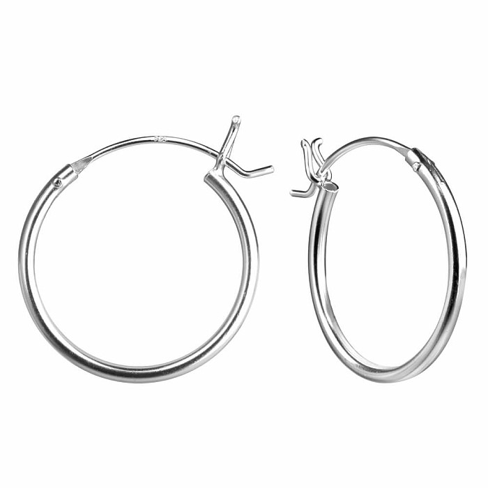 Levně 12582 Stříbrné 18 mm KRUHY - 1,8 cm, 0,74 g