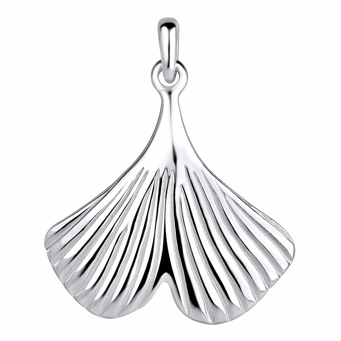 23829 Stříbrný přívěsek GINKGO 20 mm - 20 mm, 2,2 g