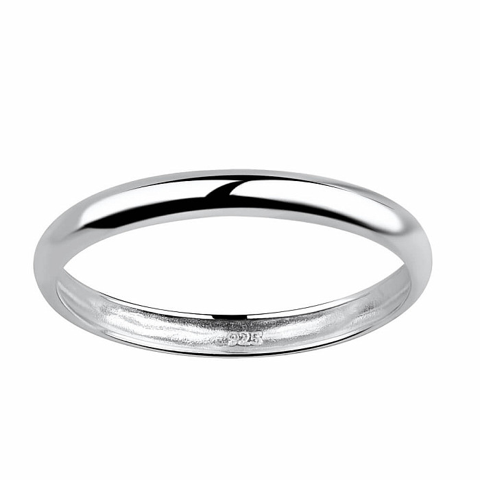 18045 Stříbrný prsten SIMPLE ROUND - 56 mm , 0,89 g