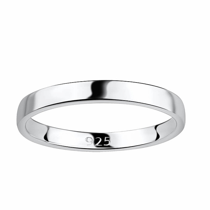18046 Stříbrný prsten 2,5 mm SIMPLE - 56 mm , 1,5 g
