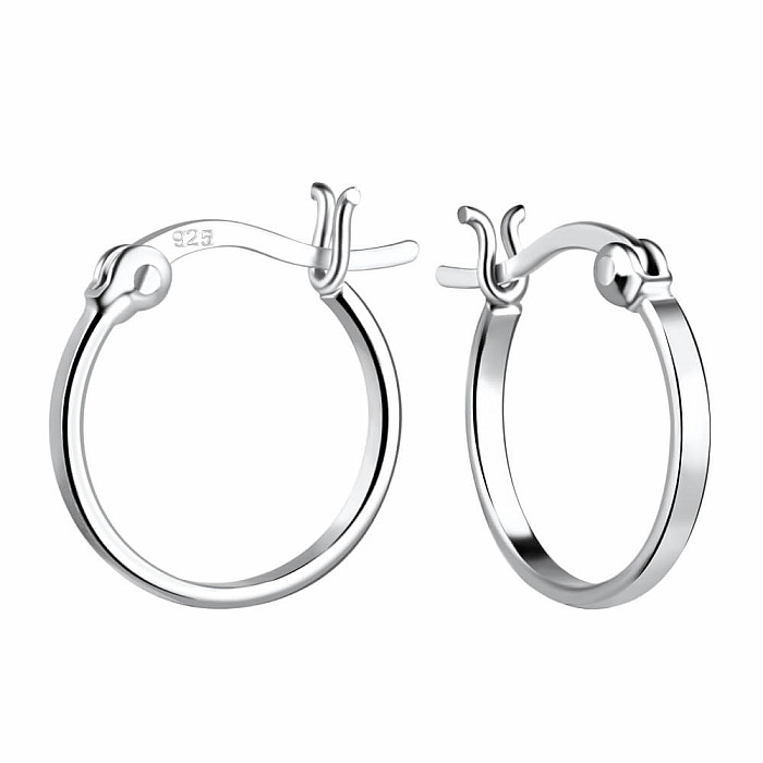 Levně 30344 Stříbrné 14 mm KRUHY - 1,4 cm, 1,22 g