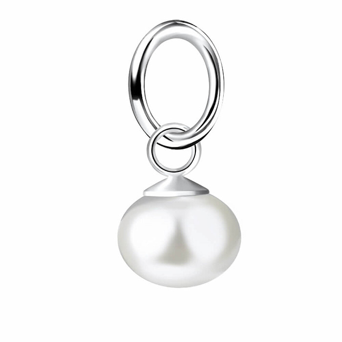 21886 Stříbrný přívěsek s přírodní perlou - 6 mm, 0,46 g