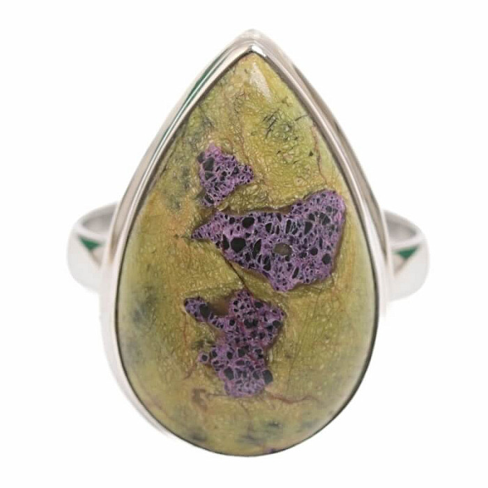 Atlantisit prsten stříbro Ag 925 R1065 - 58 mm (US 8,5), 6,8 g