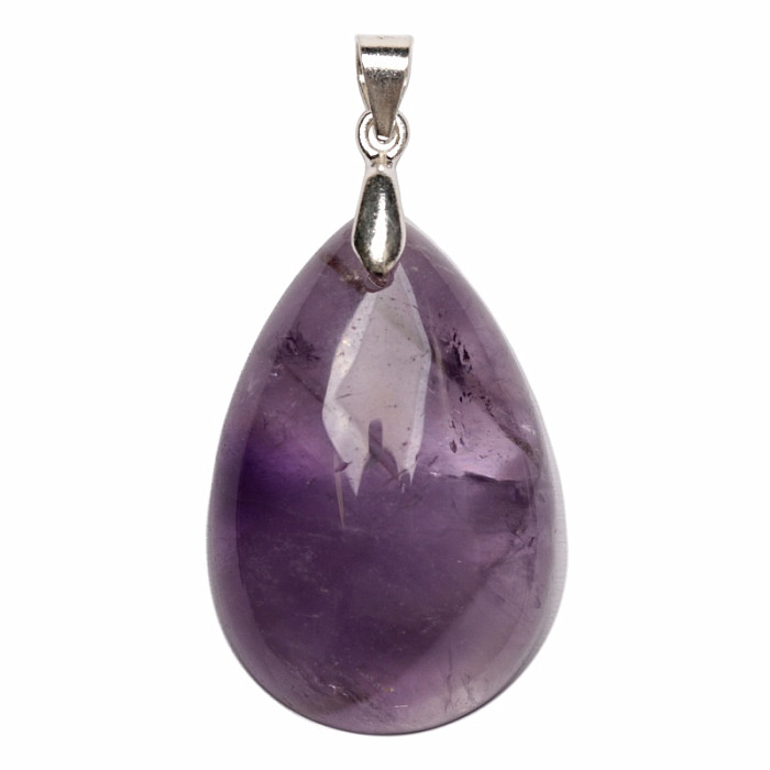 Ametyst přívěsek stříbro Ag 925 č. 11 - 3 cm, 7,7 g