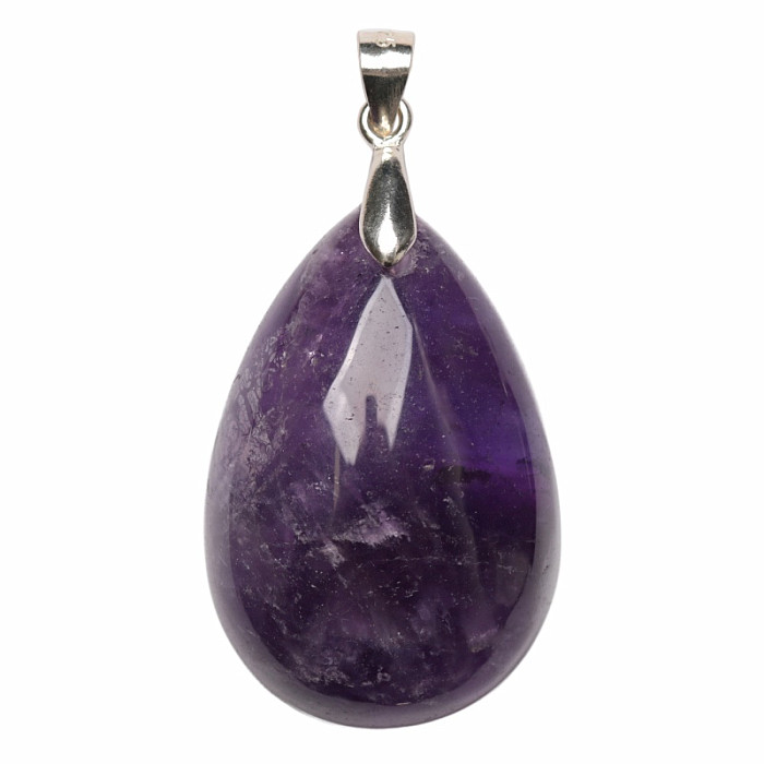 Ametyst přívěsek stříbro Ag 925 č. 13 - 2,9 cm, 7,4 g