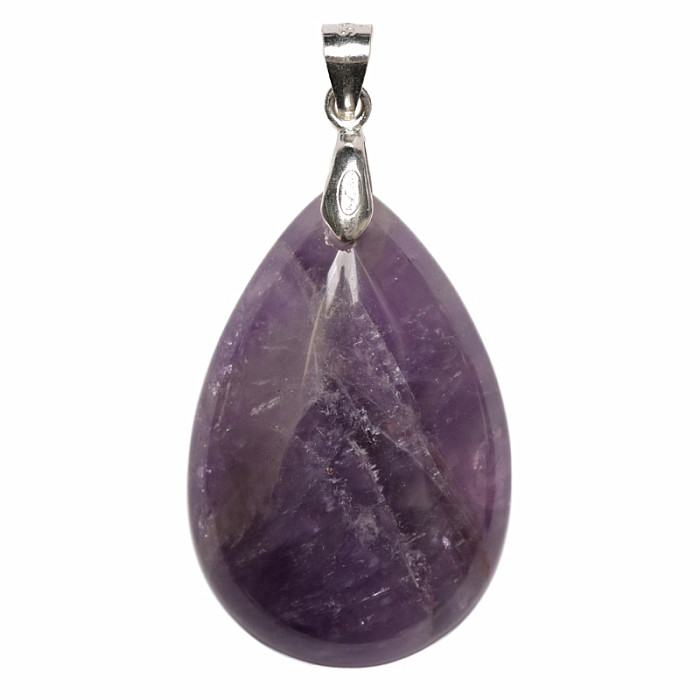 Ametyst přívěsek stříbro Ag 925 č. 14 - 3 cm, 6,6 g