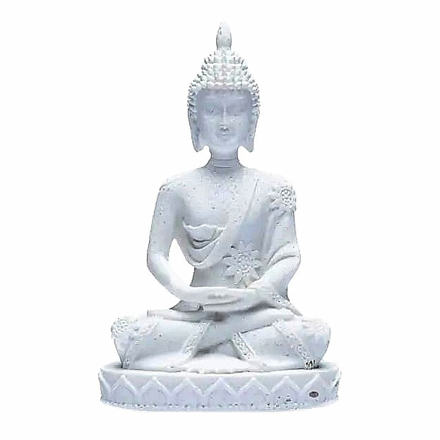 Levně Buddha meditující thajská soška bílá 8 cm - výška cca 8 cm