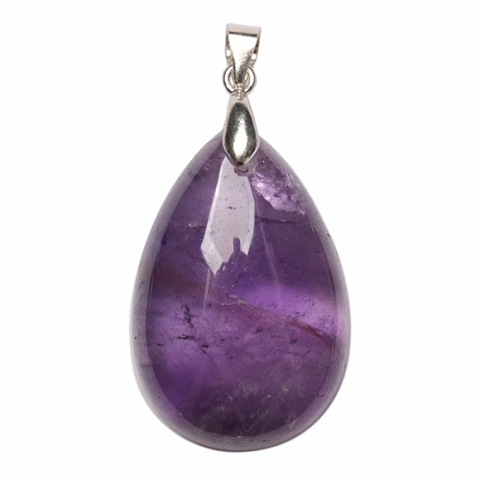 Ametyst přívěsek stříbro Ag 925 č. 15 - 3 cm, 7,7 g