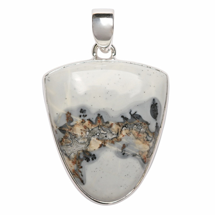 Jaspis indonéský Malingano přívěsek stříbro Ag 925 P151 - 2,8 cm, 8,5 g