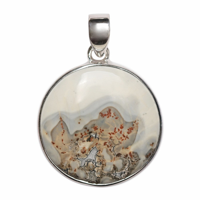 Jaspis indonéský Malingano přívěsek stříbro Ag 925 P152 - 2,5 cm, 6,8 g