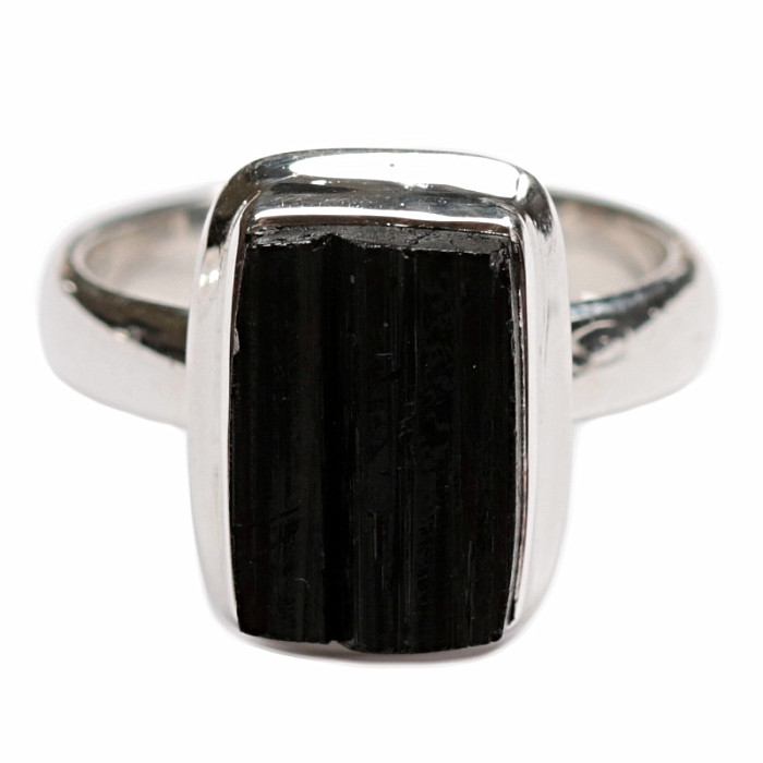 Turmalín skoryl prsten stříbro Ag 925 R1524 - 54 mm , 5,3 g